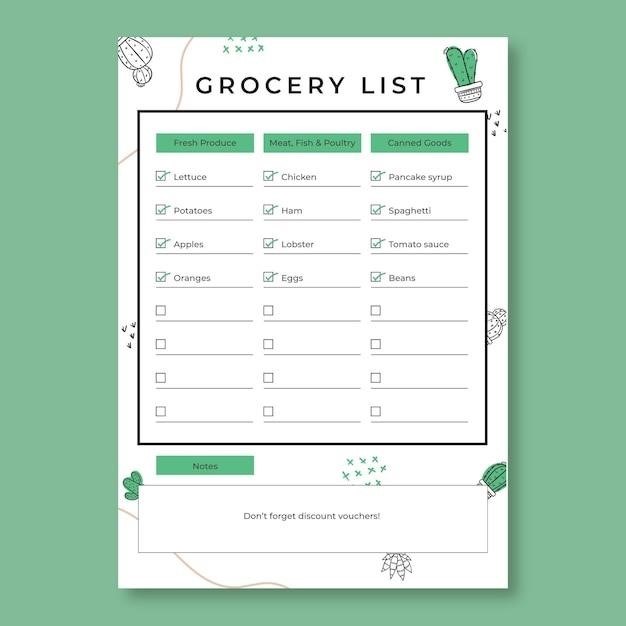 costco shopping list pdf